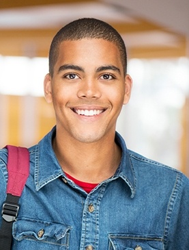 Young man with healthy smile