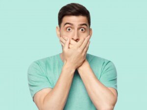 Man shocked that his dental crown came out